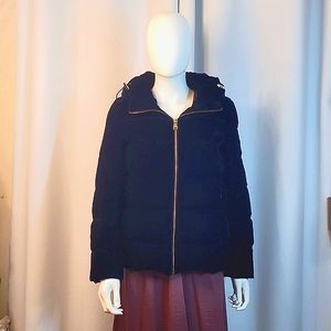 Zara Velvet Down Puffer Jacket